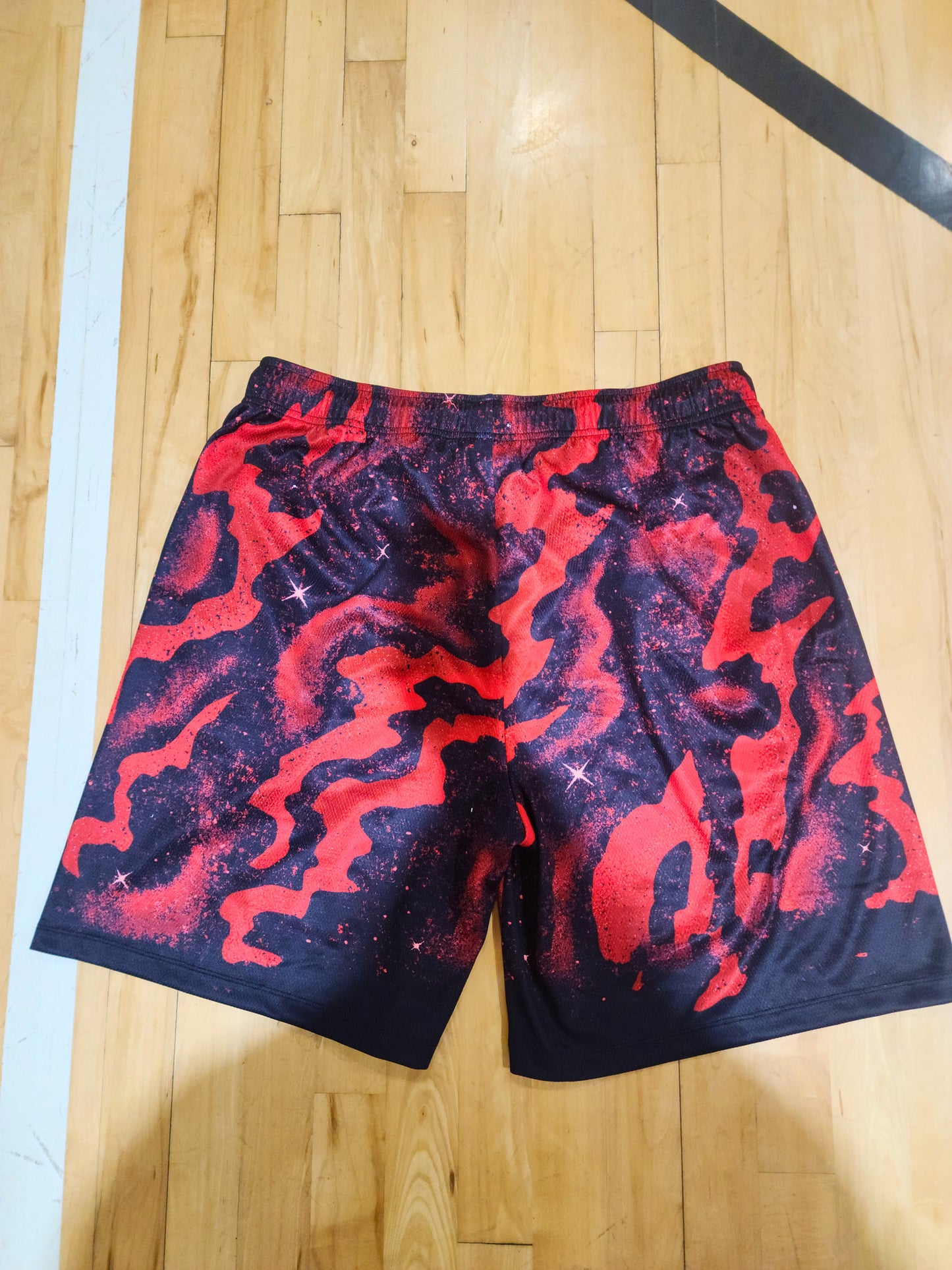 Red Galaxy Shorts