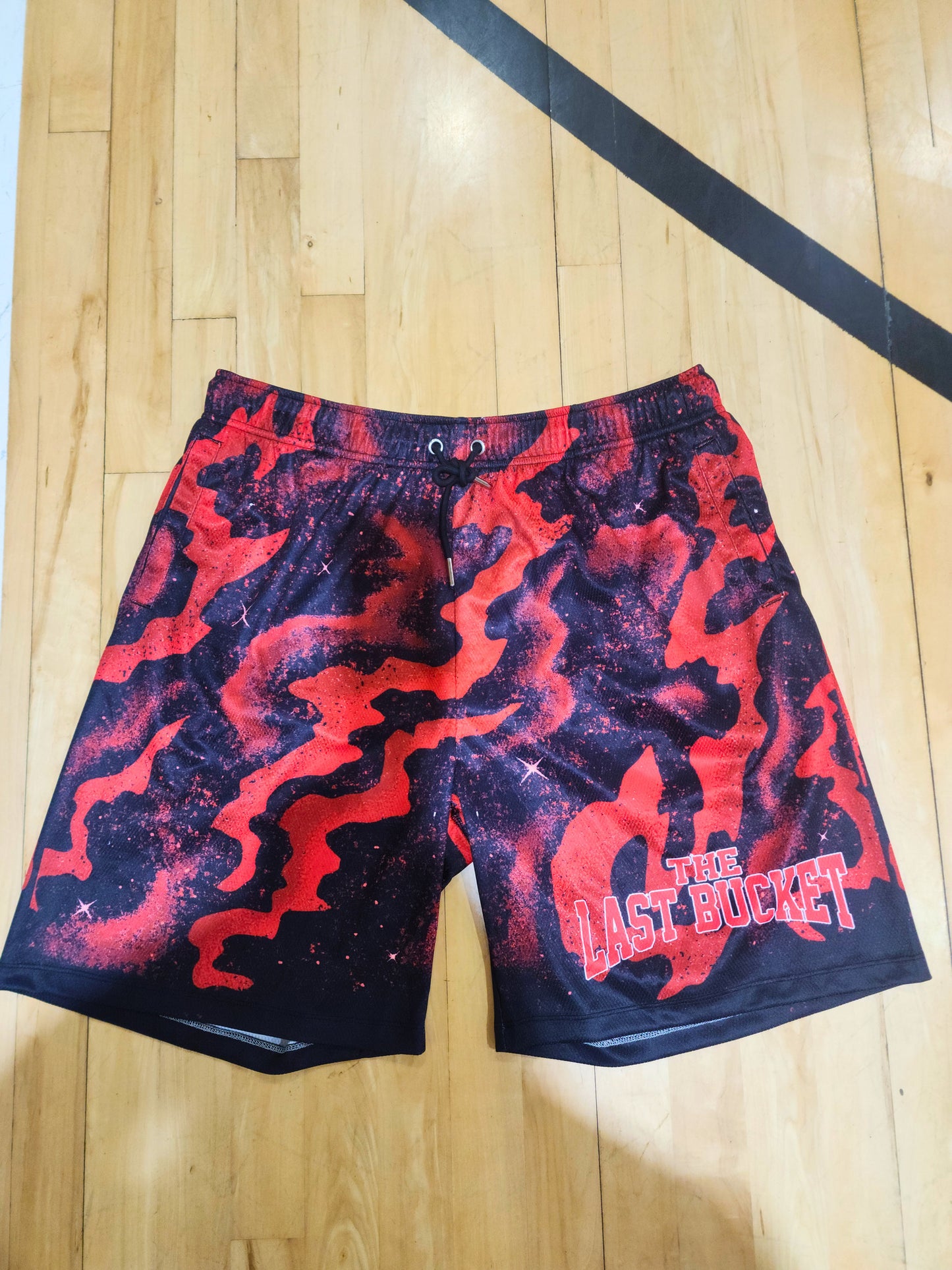Red Galaxy Shorts