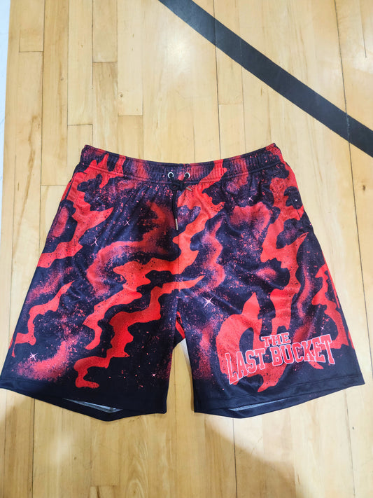 Red Galaxy Shorts