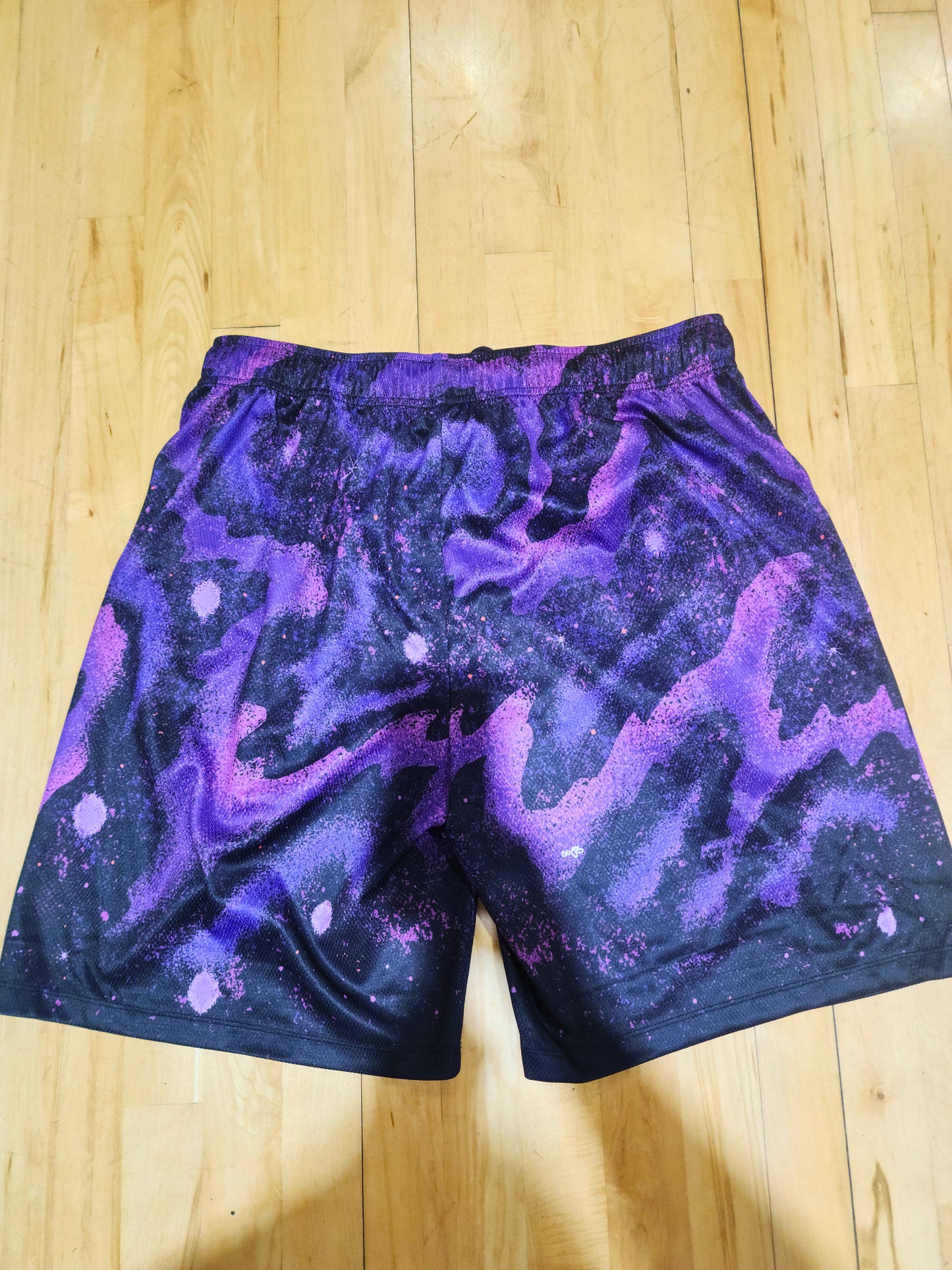 Purple Galaxy Shorts