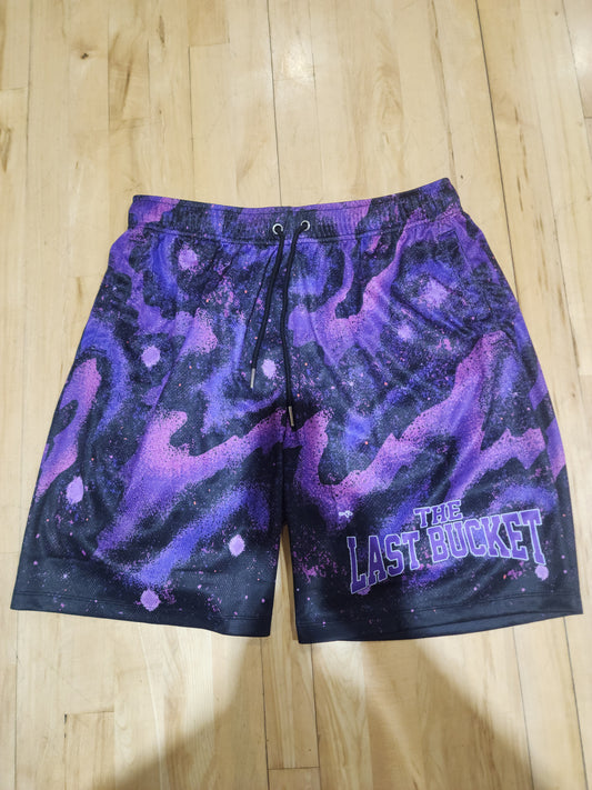 Purple Galaxy Shorts